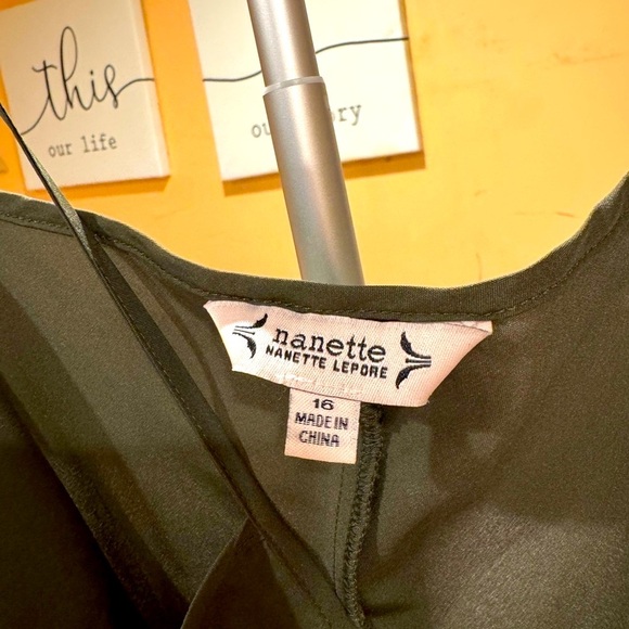 Nanette Lepore Olive‎ Green Slip Dress - Picture 4 of 5